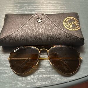 Rayban aviators tortoise brown